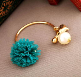 韓國時(shí)尚飾品批發(fā) 多彩小雛菊鍍金手鐲廠家直銷